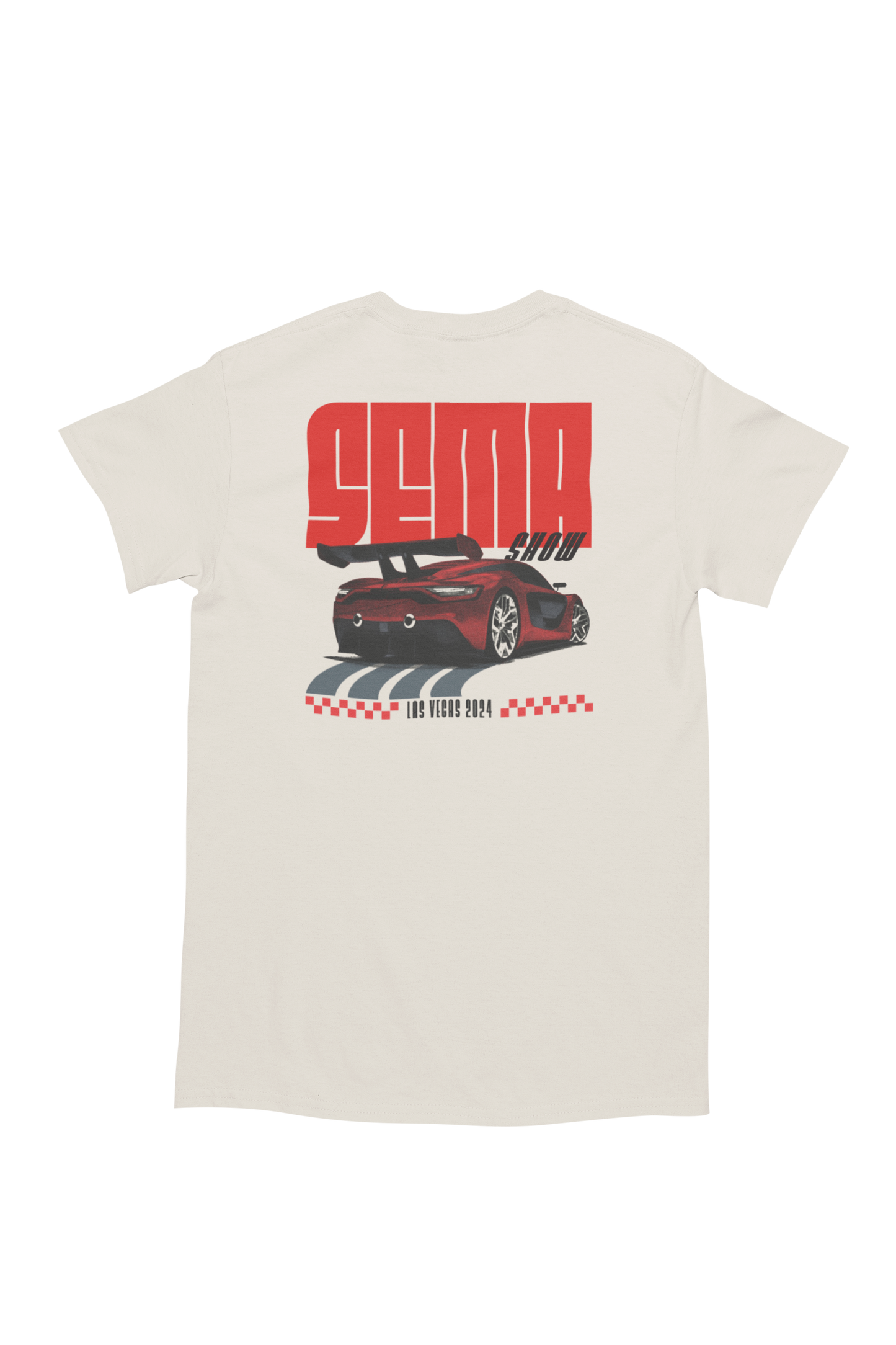 2024 Super Car Tee -Vintage White- Short Sleeve T-shirt
