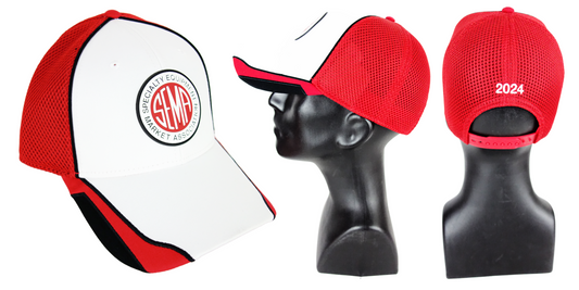 SEMA 2024 Crew Hat - White/Red - Baseball Hat