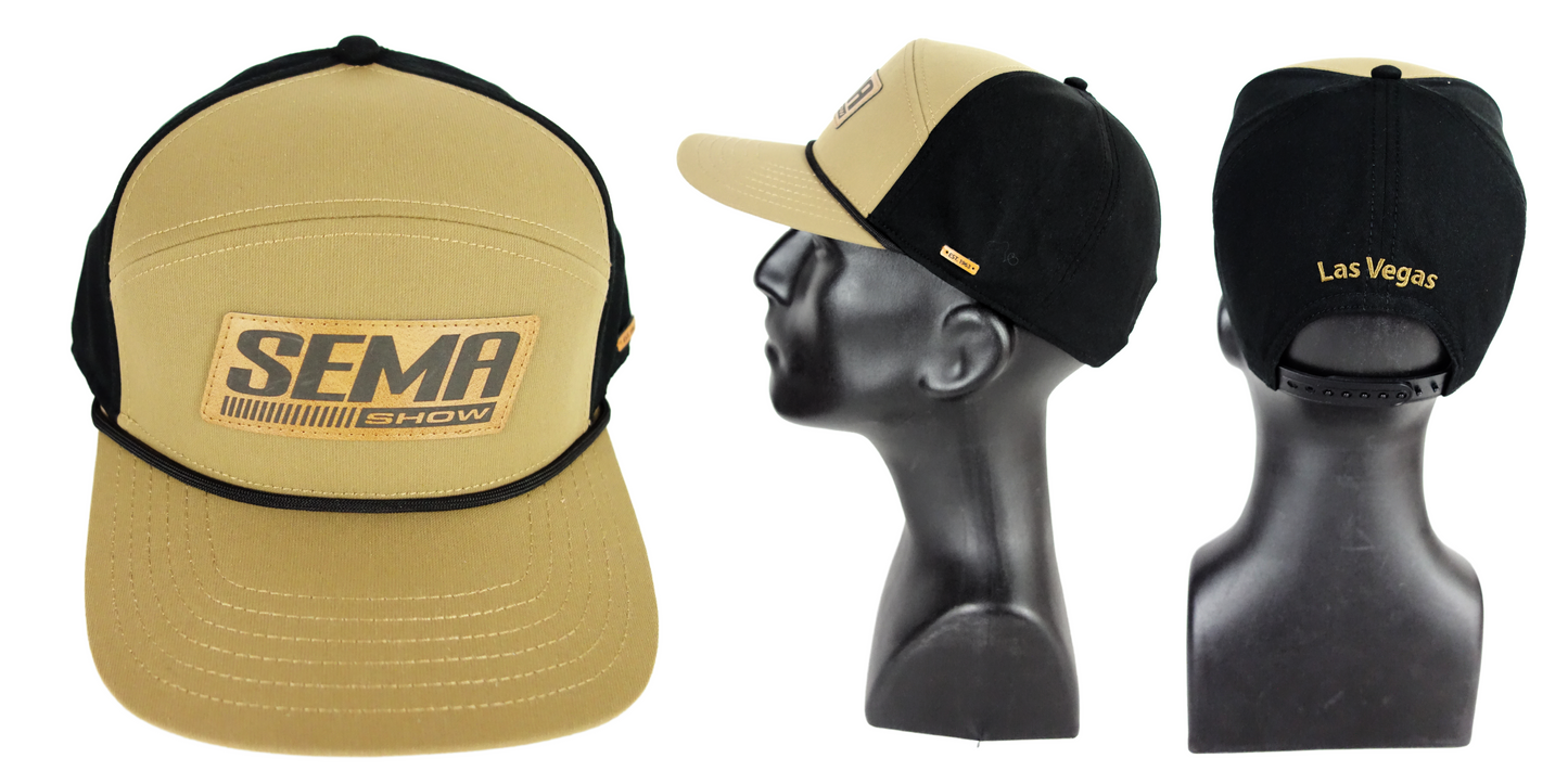 SEMA 7 panel Hat - Tan - Baseball Hat