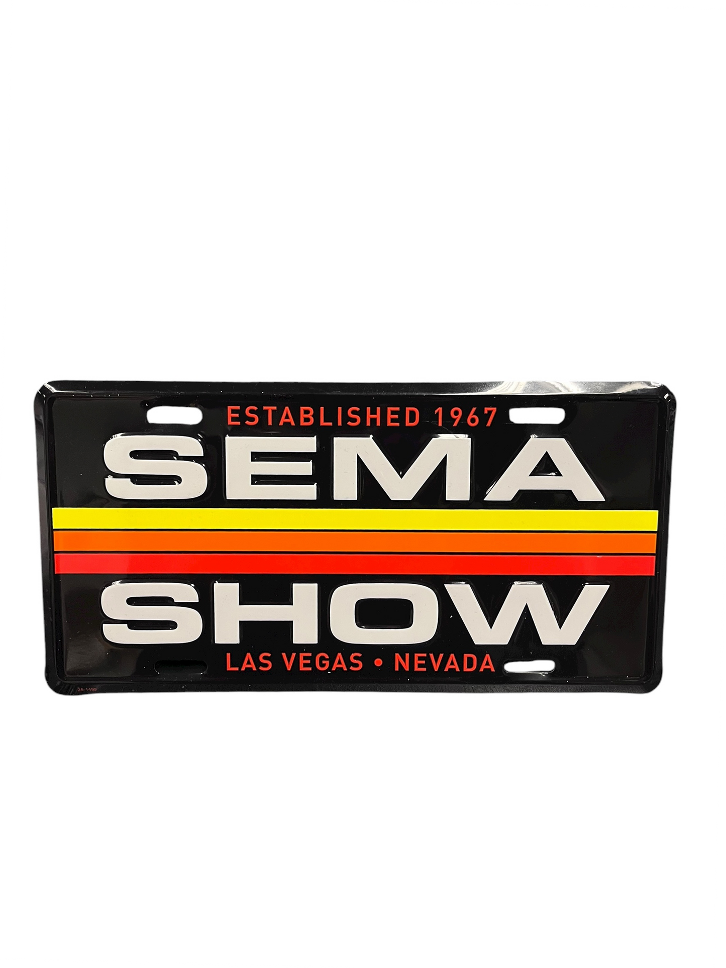 SEMA Retro License Plate