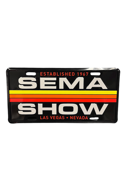 SEMA Retro License Plate