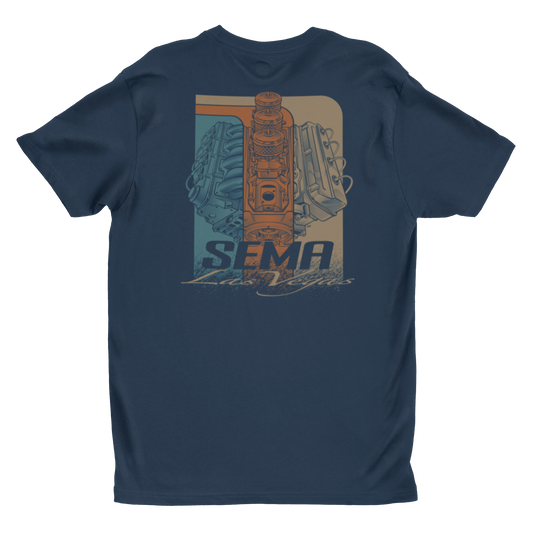 Engine Tee - Navy