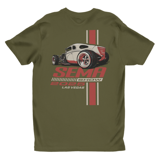 2025 Hot Rod Stripe Tee - Vintage Green