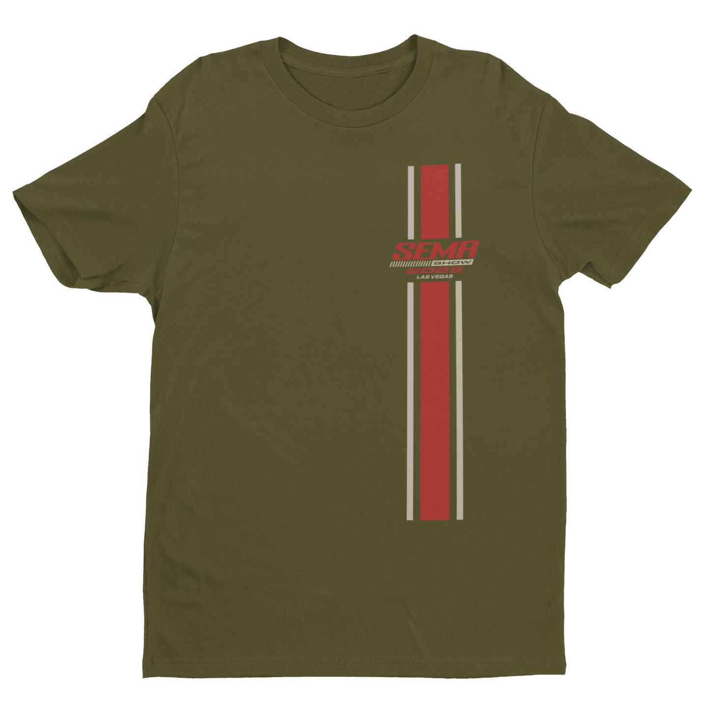 2025 Hot Rod Stripe Tee - Vintage Green