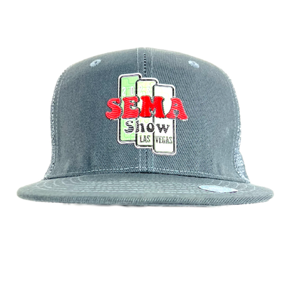 SEMA Show - Retro - Charcoal - Trucker Hat