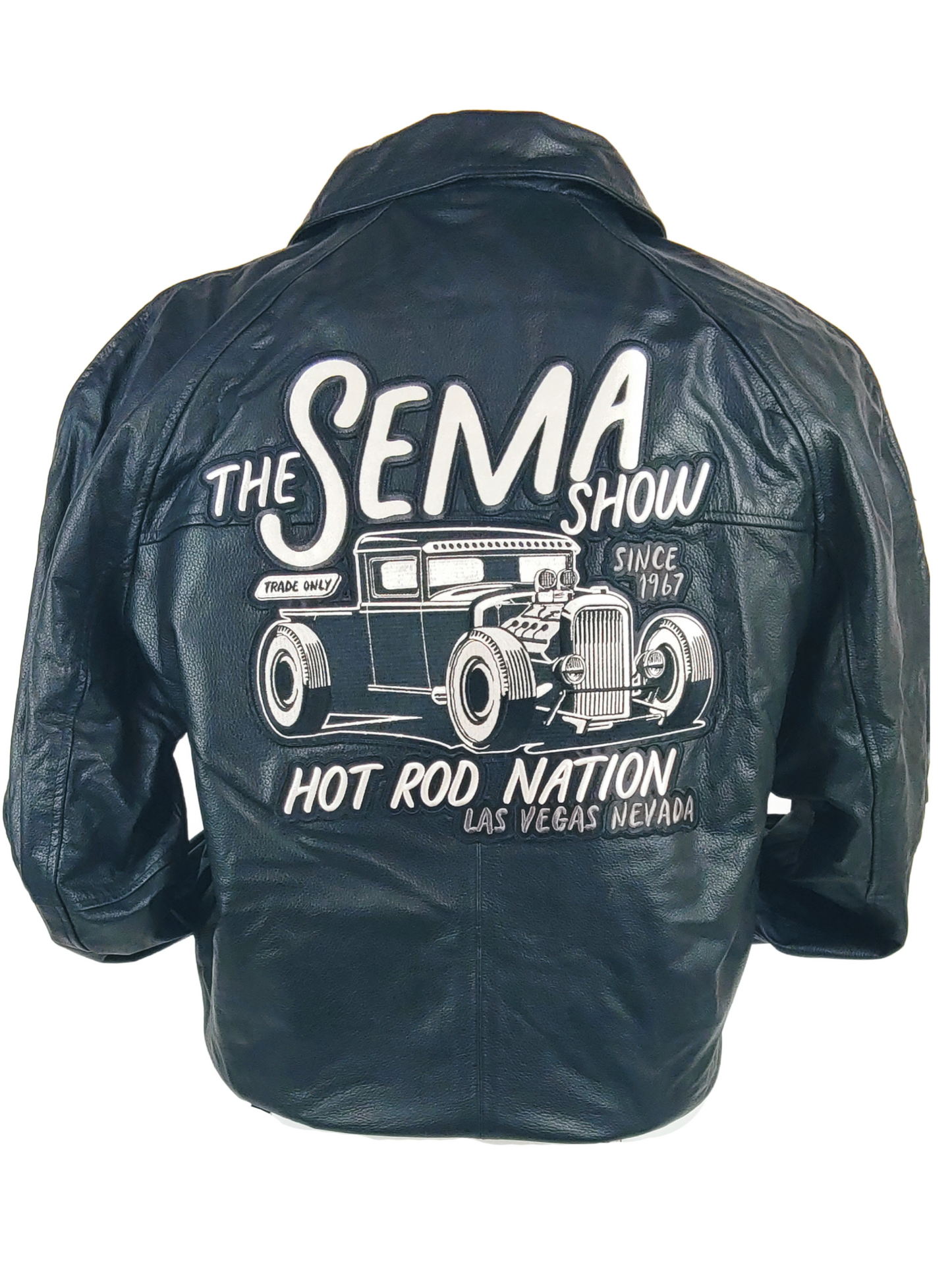 SEMA Show - Black - Burksbay Genuine Leather Jacket