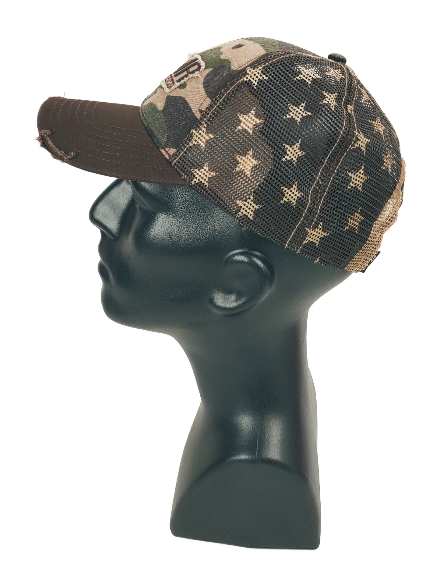 2023 SEMA Las Vegas - Patriotic Camo - Distressed Trucker Hat