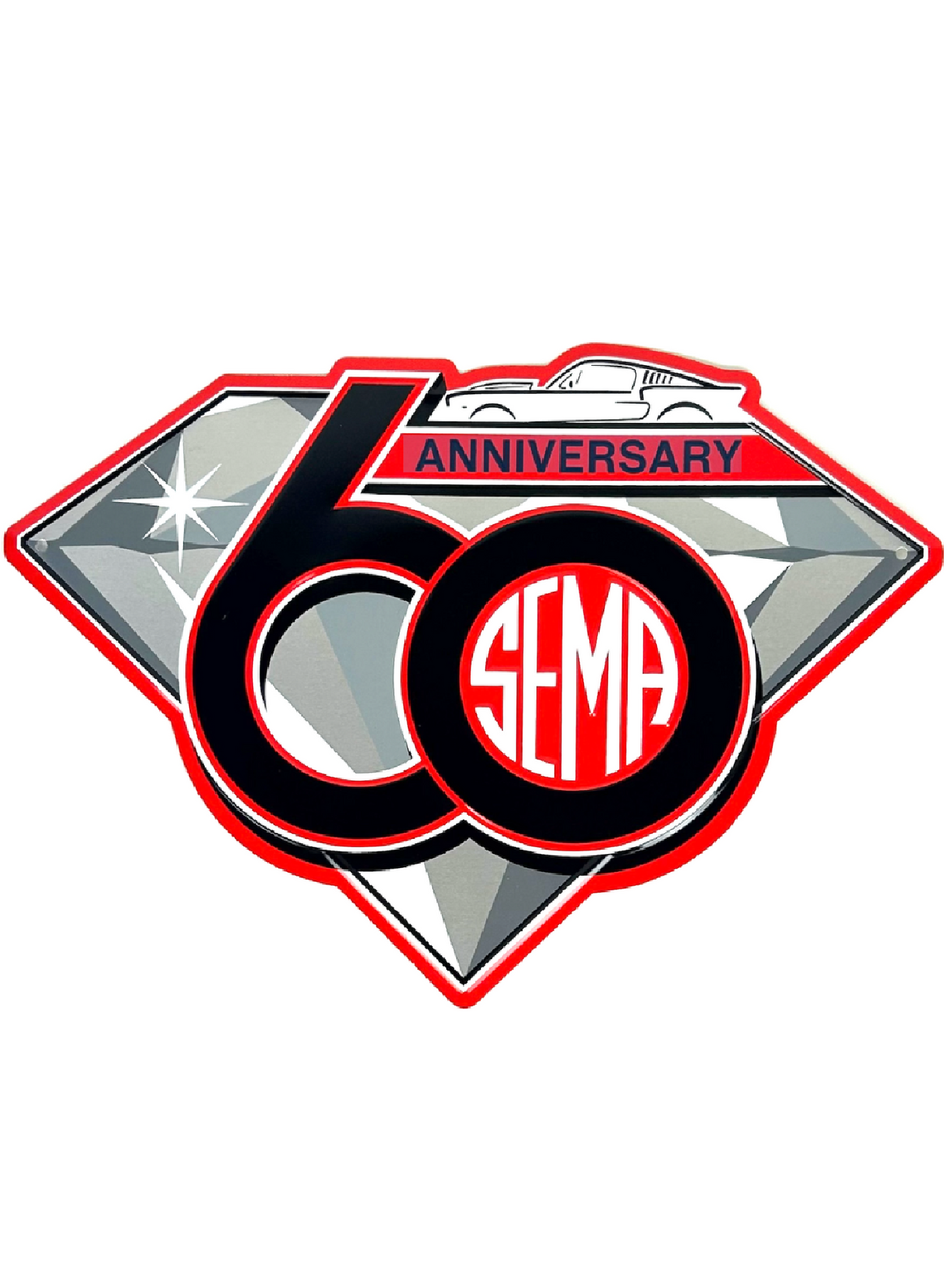 2023 SEMA - 60th Anniversary - Diamond Metal Sign