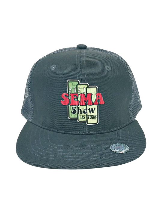 SEMA Show - Retro - Charcoal - Trucker Hat