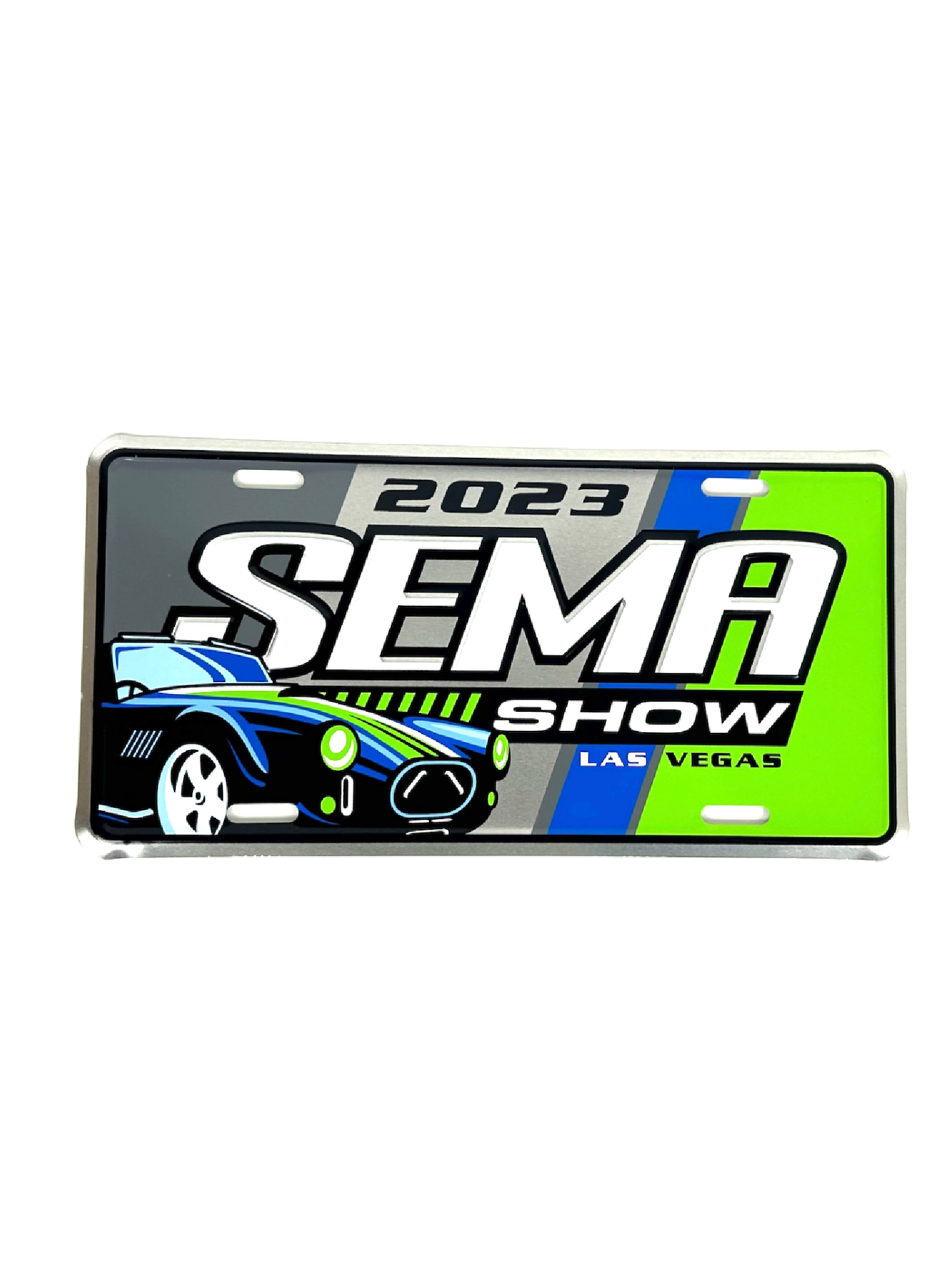 2023 SEMA Green Me - Limited Edition - Green/Blue Metal License Plate