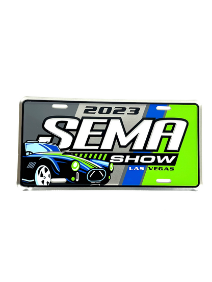 2023 SEMA Green Me - Limited Edition - Green/Blue Metal License Plate