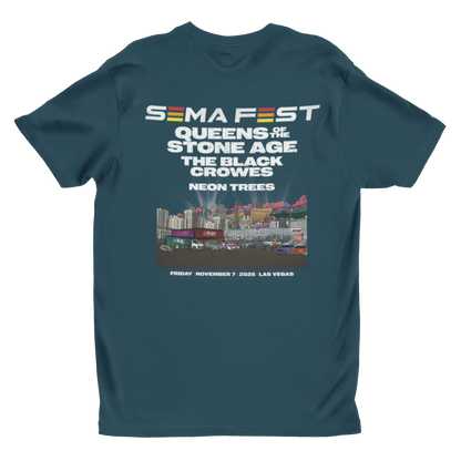 SEMA FEST 2025 Poster Tee- Harbor Blue