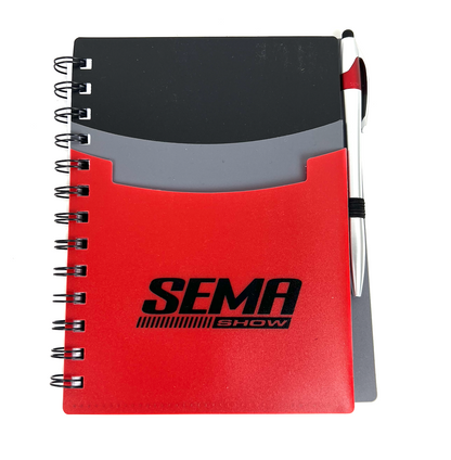 SEMA Show - On the Go -Lined Notepad & Stylus Pen